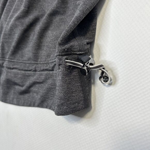 Lululemon Rest Less Heathered Soot Light Tank Top Size 6 Hyper Stripe Relaxed - Picture 10 of 12